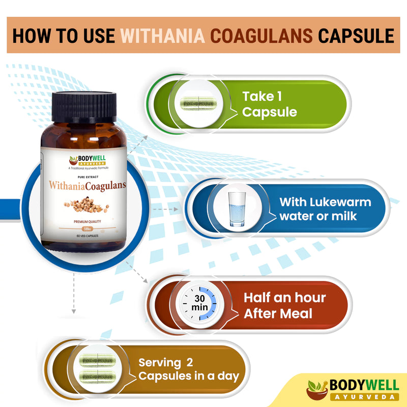 Withania Coagulans 500mg - 60 Vegan Capsules