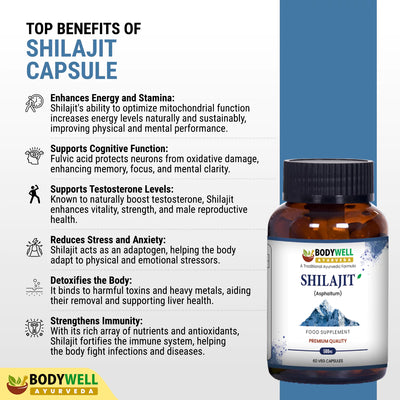 Shilajit 500mg - 60 vegan kapslit