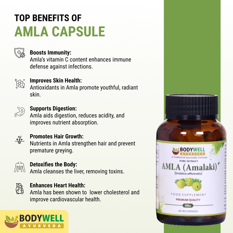 AMLA (Amalaki) 500 mg - 60 veganskih kapsula