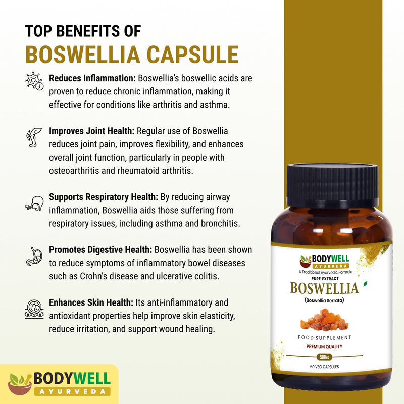 Boswellia 500mg - 60 Vegan kapslit
