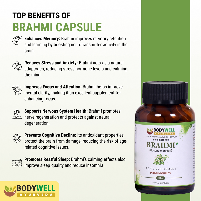 Brahmi 500 mg - 60 veganskih kapsula