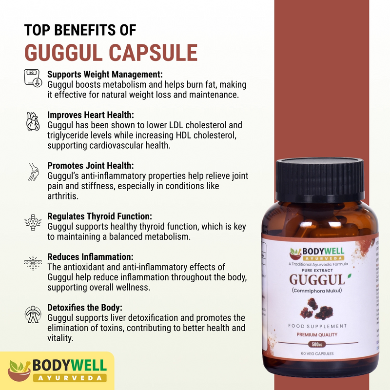 Guggul 500 mg - 60 veganskih kapsula
